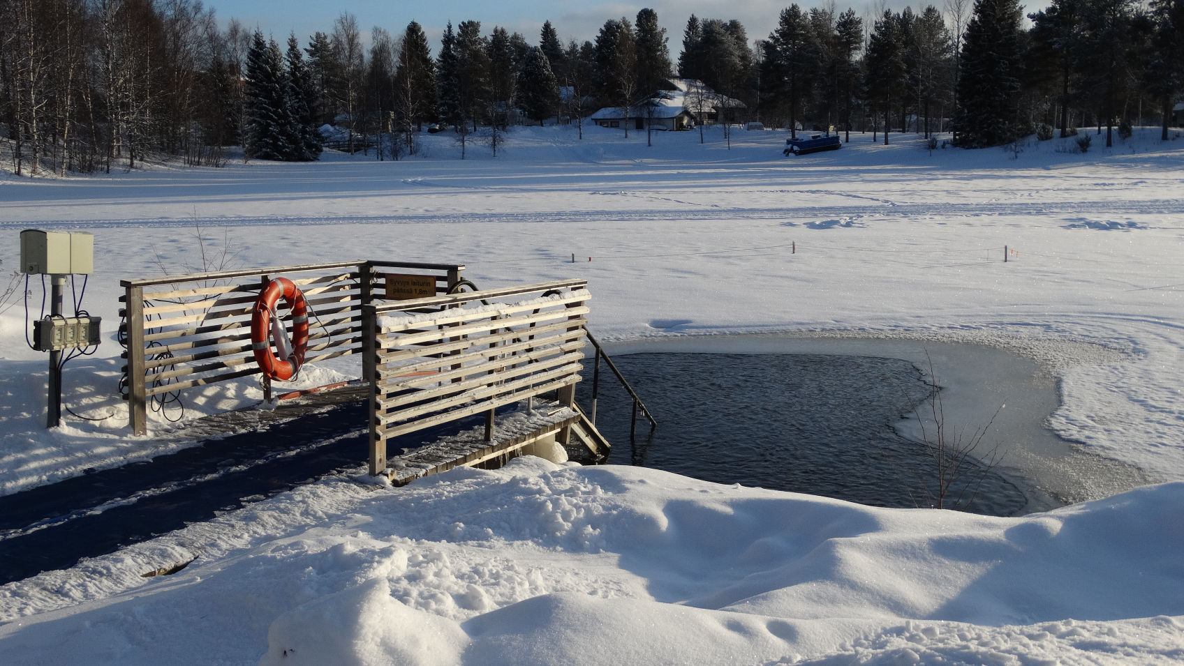 Pont et sauna