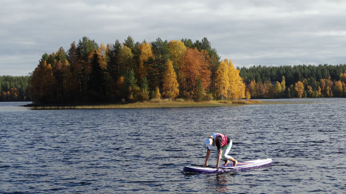 Paddle au soleil de minuit