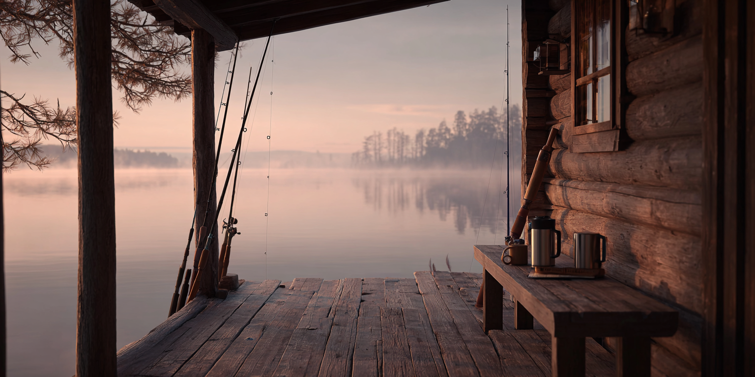 Cabane au petit matin