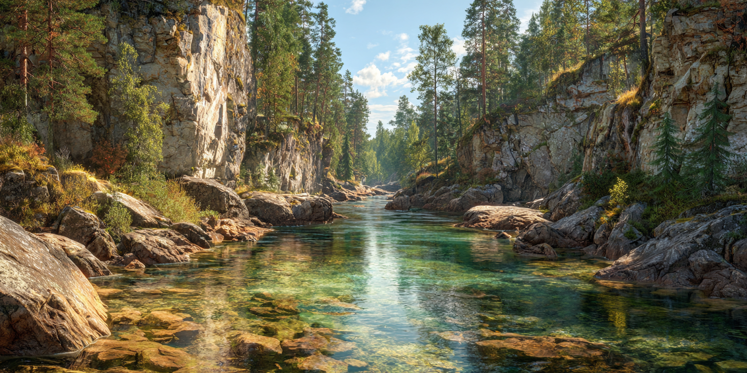 Gorges au canyon Kitka