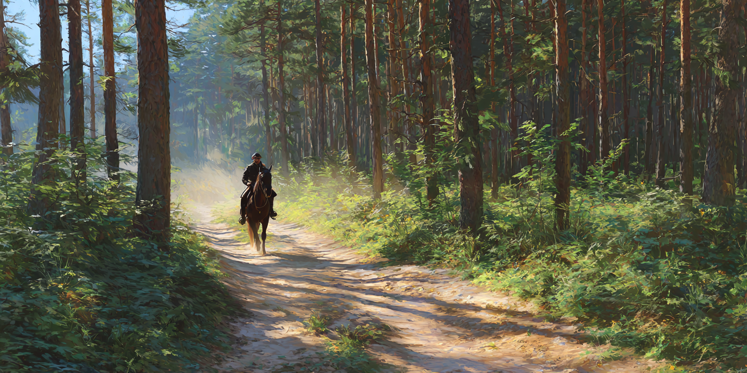 Sentier forestier a cheval