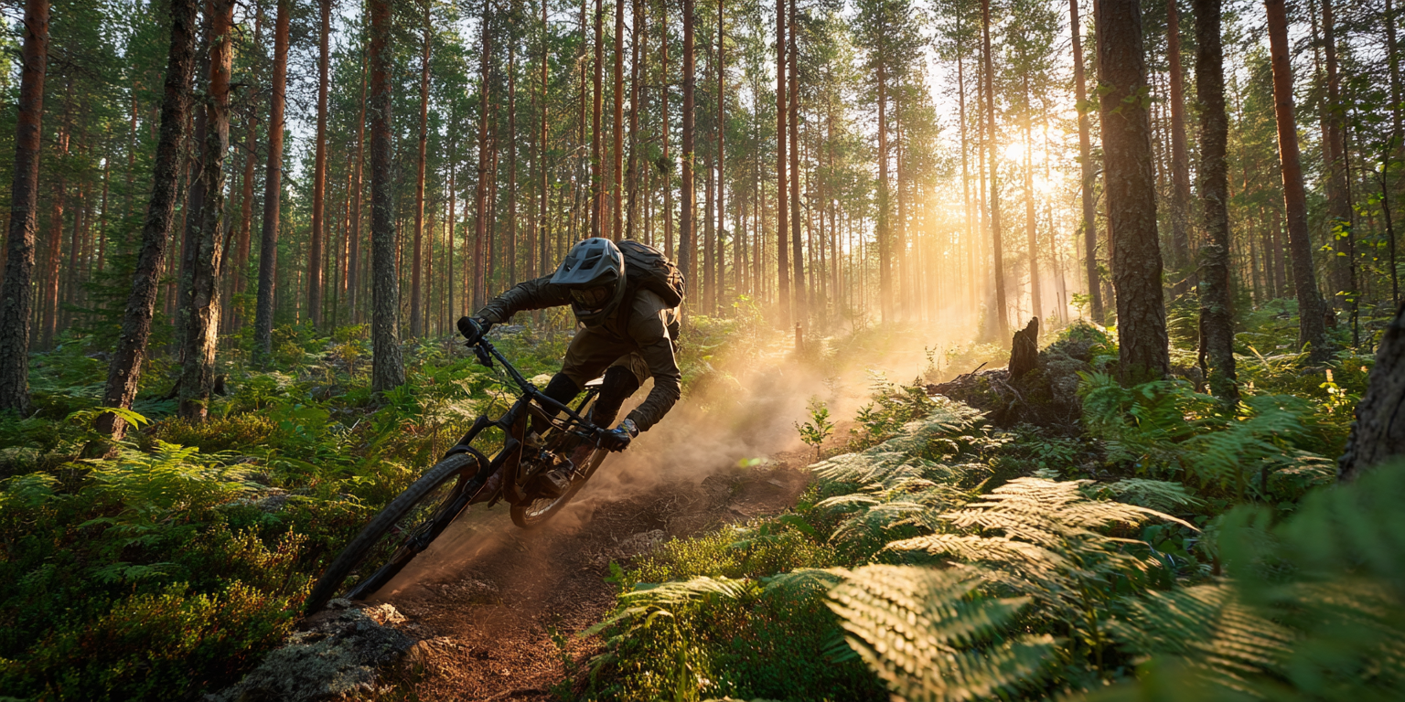 VTT sportif en Laponie