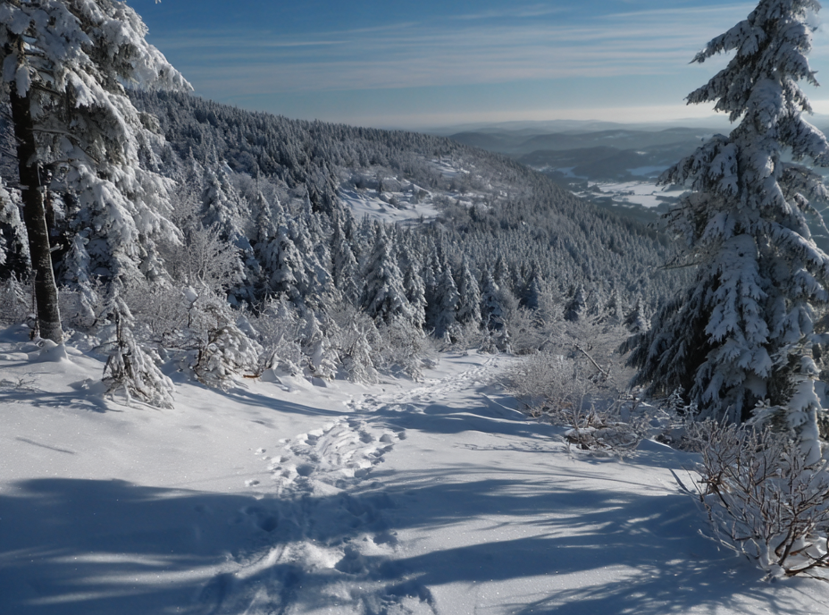 Vue panoramique hivernale
