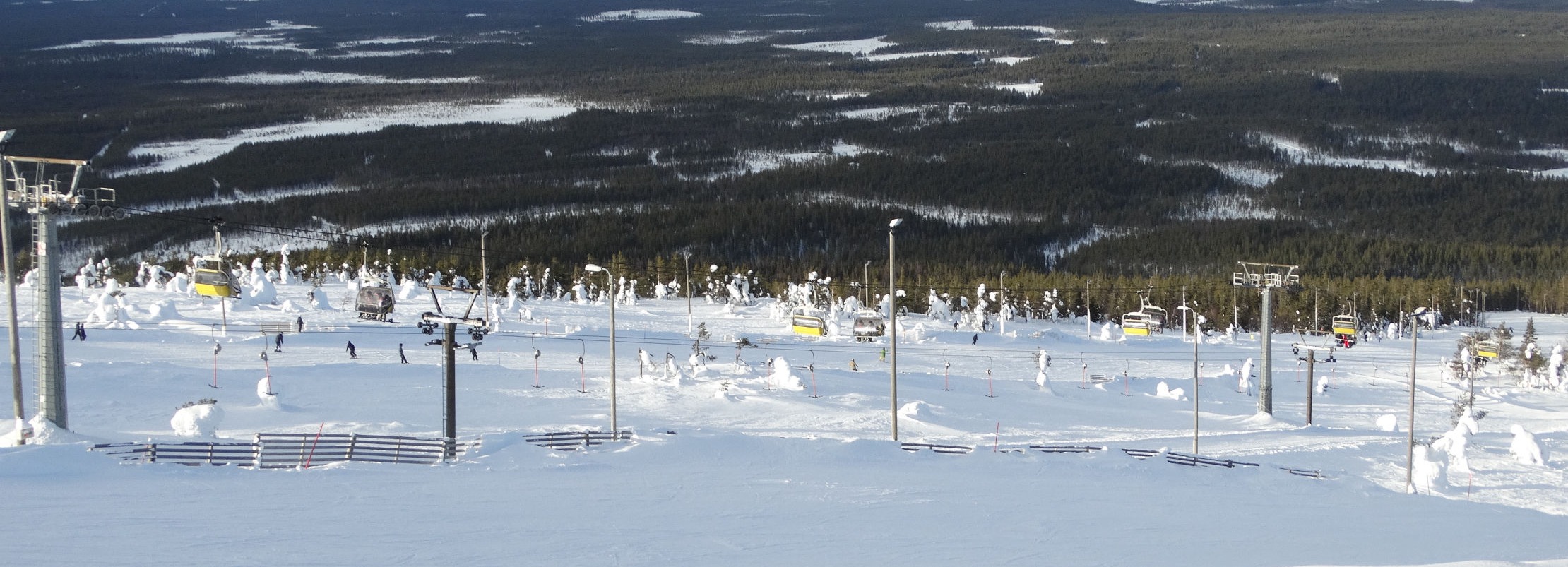Piste éclairée